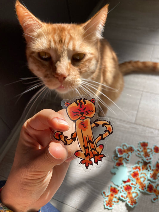 🍊 Orange Cat Sticker