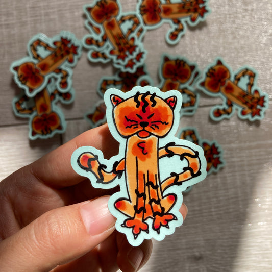 🍊 Orange Cat Sticker